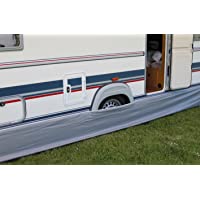 Eurotrail - Faldón de protección frente a la lluvia para caravanas (450 x 60 cm)- color gris- ajuste universal